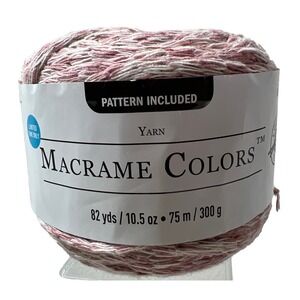 Loops and Threads Macrame Colors Yarn Dried Rose Marl 10.5 oz 82 yds 300 g‎
